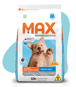 Max Caes Filhote Frango E Arroz  3 Kg ***