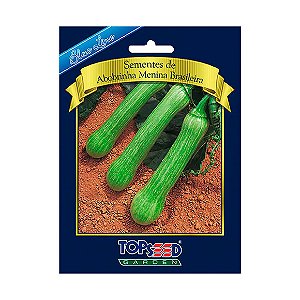 Sementes de Abobrinha Menina Brasileira Blue Line Topseed Garden Único