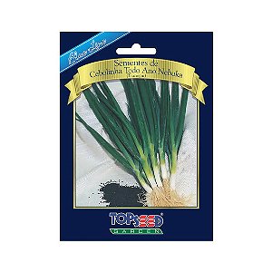Sementes de Cebolinha Todo Ano Nebuka Blue Line Topseed Garden Único