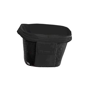 Cesto para Bicicletas Preto Pet Bike Único
