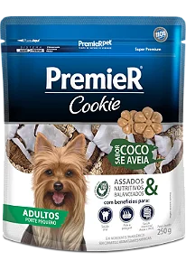 Premier Cookie Caes Ad. Racas Peq. Coco E Aveia 250g
