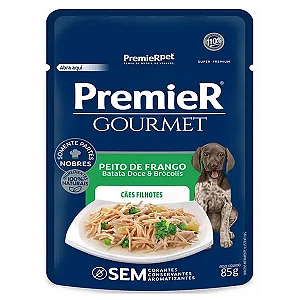 Premier Gourmet Caes Filhote Frango 85g *