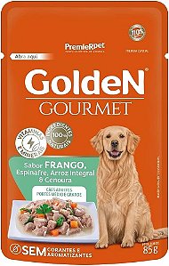 Golden Gourmet Caes Ad Med/gde Porte Frango 85g *