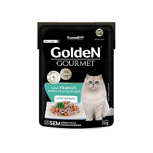 Golden Gourmet Gatos Ad Cast Frango 70g *