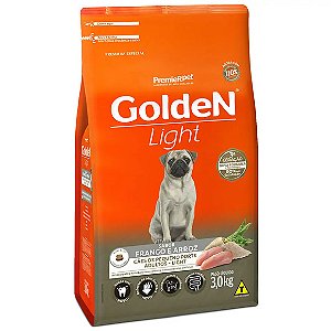 Ração Golden Fórmula Light Cães Adultos Porte Pequeno Frango e Arroz 3 kg