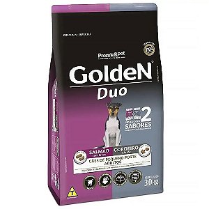 Ração Golden Fórmula Cães Adultos Raças Mini Duo Salmão, Ervas e Cordeiro e Arroz 3 kg