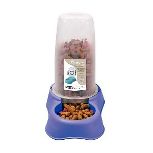 Comedouro Plast Pet Flex Gourmet Roxo Carol G