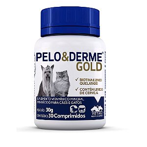 Pelo E Derme Gold - 30 Comp