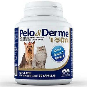 Pelo E Derme 1500 - 30 Caps