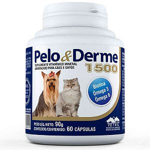 Pelo E Derme 1500 - 60 Caps