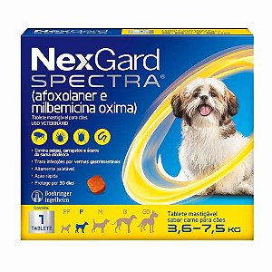 Nexgard Spectra P (3,6 - 7,5) Cx 1 Un