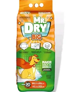 Tapete Higienico Mr Dry Big 80X60 com30 Un