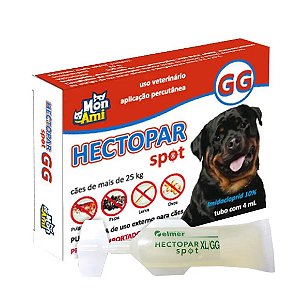 Antipulgas Hectopar Spot 4ml Cães de mais de 25kg 4 ml