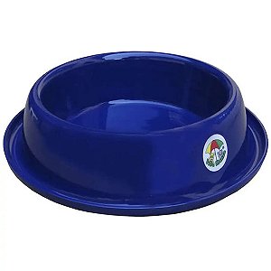 Tigela Pet Ração Água Alumínio Vida Mansa Azul 1,5 L