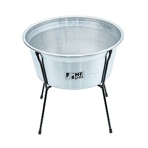 Comedouro Aramado Simples NF Pet Alumínio 3,6 L