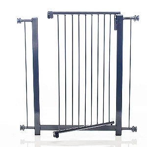 Portão Clássico Plus Grade Porta 80cm NF Pet Preto 80 cm