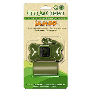 Saquinhos Higiênicos Eco Green com Porta Saquinhos Jambo Pet Único