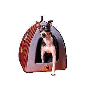 Cabana Listra Preta Mickey Fábrica Pet Único