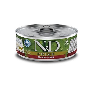 Ração Úmida N&D Prime Gatos Adultos Frango e Romã 80 g