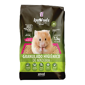 Gran. De Madeira Roedores Ipetwoods 1,5 Kg