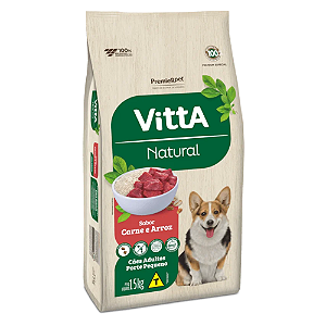 Vitta Natural Caes Ad Rp Carne E Arroz 15 Kg