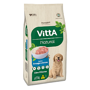 Vitta Natural Caes Filhote Frango E Cereais 15 Kg