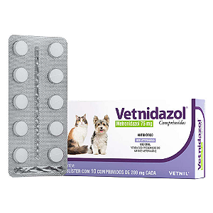 Vetnidazol 75 Mg C/ 10 Comp.