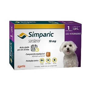 Simparic 1 Comp 10 Mg (2,6 A 5 Kg)
