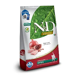 Ração N&D Prime Gatos Filhotes Frango e Romã 1,5 kg
