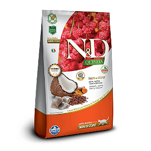 Ração N&D Quinoa Gatos Adultos Skin & Coat Peixe 1,5 kg