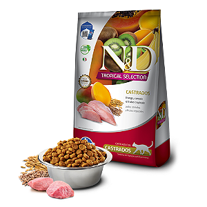 Ração N&D Tropical para Gatos Castrados sabor Frango 7kg