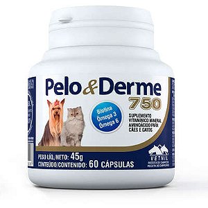 Pelo E Derme 750 - 60 Caps