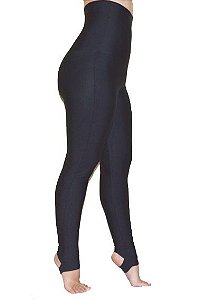 Calça Legging Cintura Alta Modeladora Peluciada Felpuda Pezinho Preta