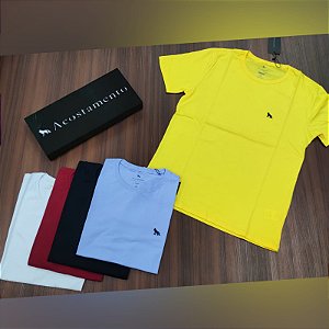 Camiseta Acostamento Básica - Cor Amarelo
