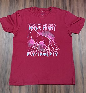 Camiseta Acostamento Wolf Night Linha Rock Edition -Cor Bali