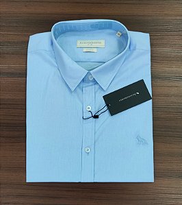 Camisa Acostamento Manga Curta - Cor Azul Claro