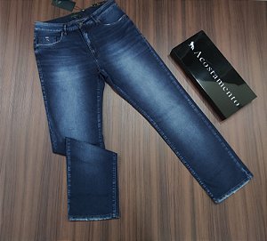 Calça Jeans Acostamento Modelagem Regular