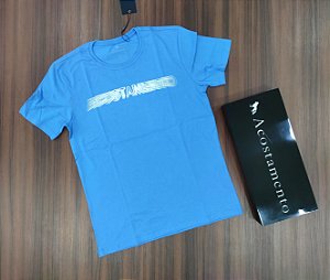 Camiseta Acostamento Estampada - Cor Azul Marina