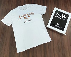 Camiseta Acostamento Estampada - Cor Branco 120402155