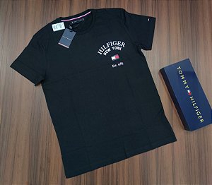 Camiseta Tommy Hilfiger Estampada - Cor Marinho 33690 - MS Boutique