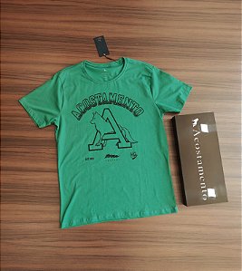 Camiseta Acostamento Estampada - Cor Verde Esmeralda 120302054