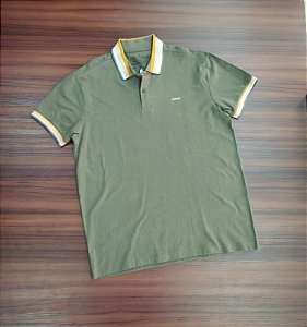 Camisa Gola Polo Colcci Bordado - Cor Verde   0250103063