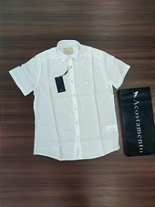 Camisa Acostamento Manga Curta - Cor Off White  120001011
