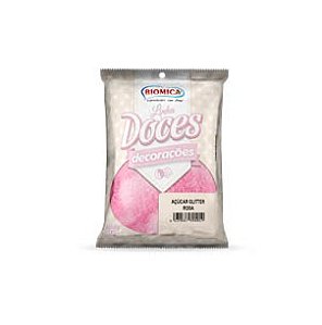 Açúcar Glitter Rosa 80g