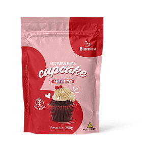 Mistura para Cupcake 250g - sabor: red velvet