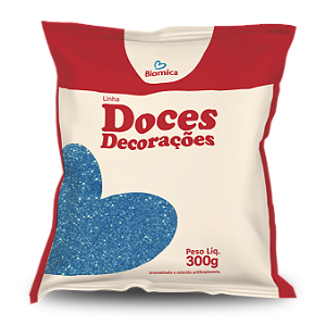 Açúcar Glitter Azul 300g