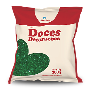 Açúcar Glitter Verde 300g