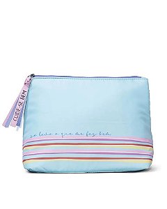 o Boticário Cuide-se Bem Azul com Listras - Nécessaire