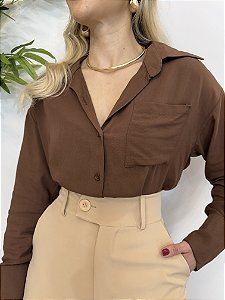 Camisa feminina alongada