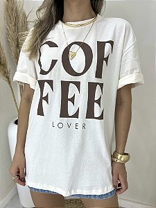 Camiseta oversized coffee Off